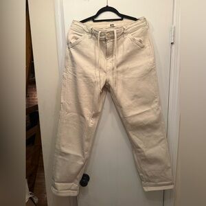 Cream denim Jean Pants